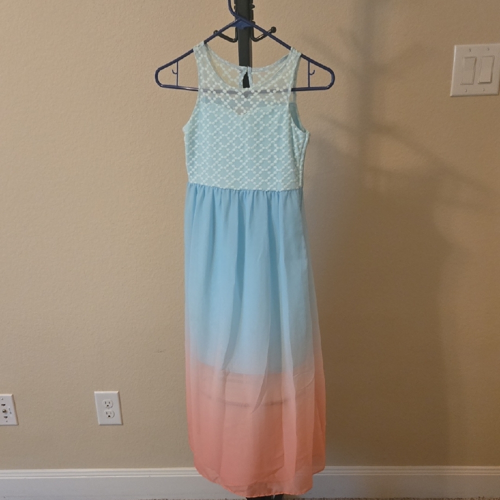 Rare Editions White Cream Halter Sundress Casual